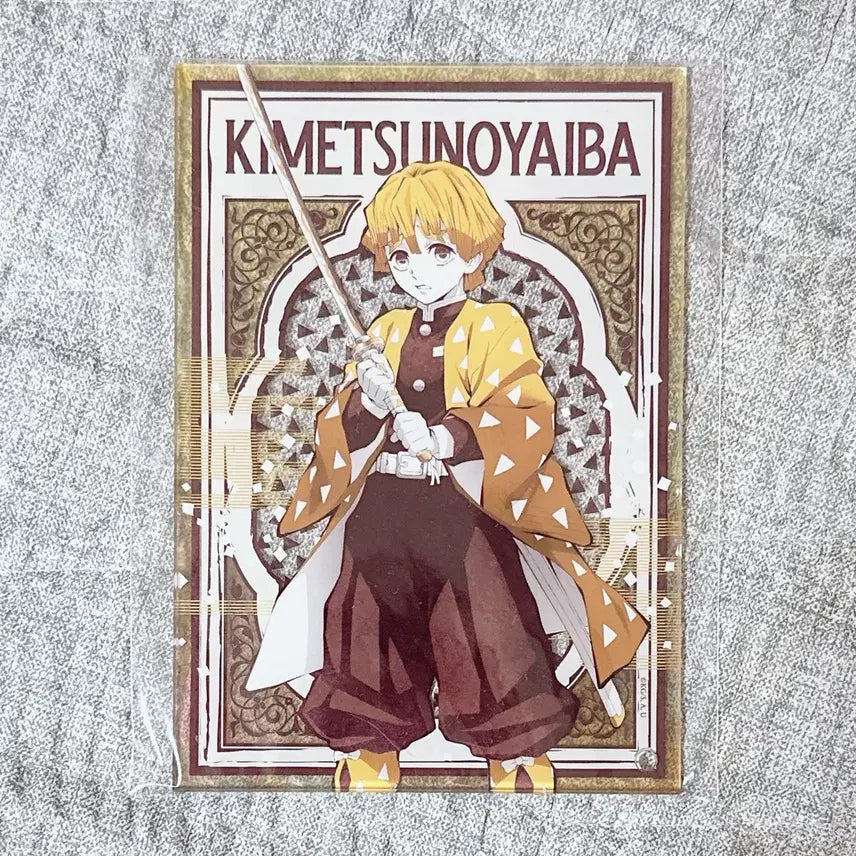 [BUNJANG] Demon Slayer Zenitsu Acrylic Panel Standee / 귀멸의 칼날 젠이츠 아크릴 판 스탠드 플레이트 귀칼 d상 피규어 레진 쿠지 제일복권