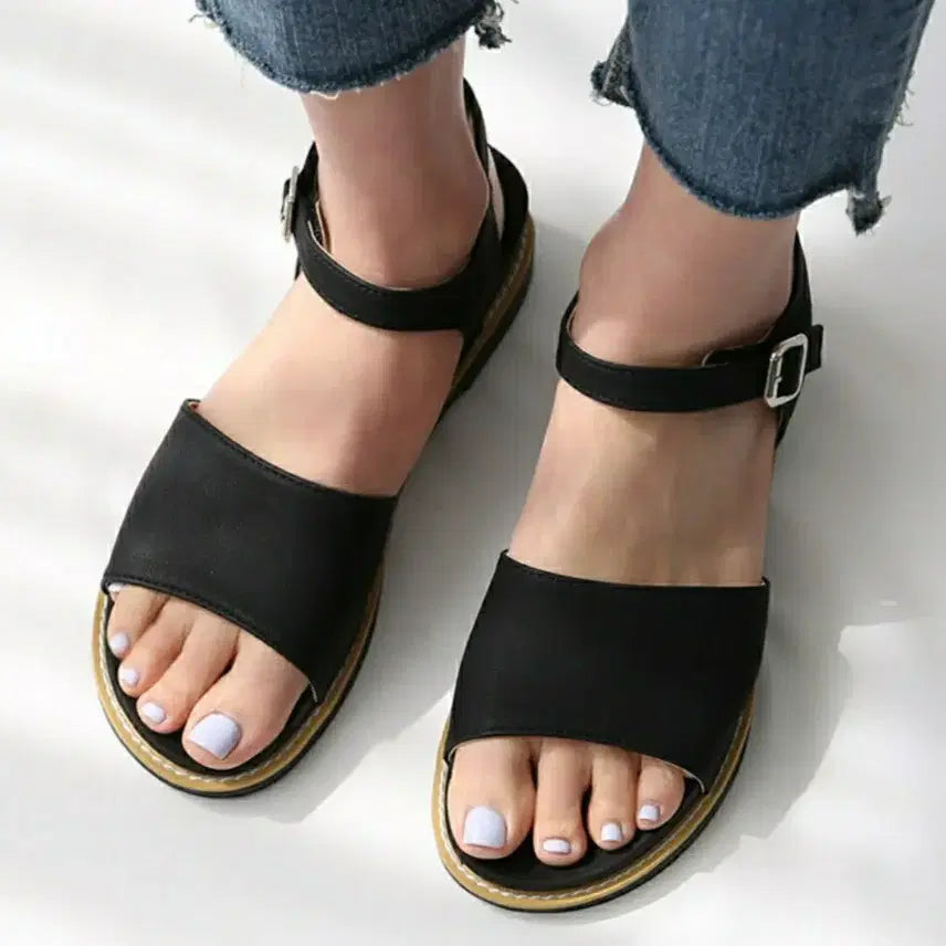 [BUNJANG] Basic Cushion Sandals Black / 새상품/국내제작/베이직쿠션샌들