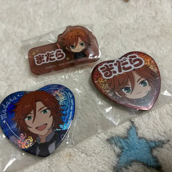 [BUNJANG] Ensemble Stars Madara Kuji Name Clip & Can Badge Bundle Set / 앙스타 마다라 쿠지 네임클립/캔뱃지 일괄