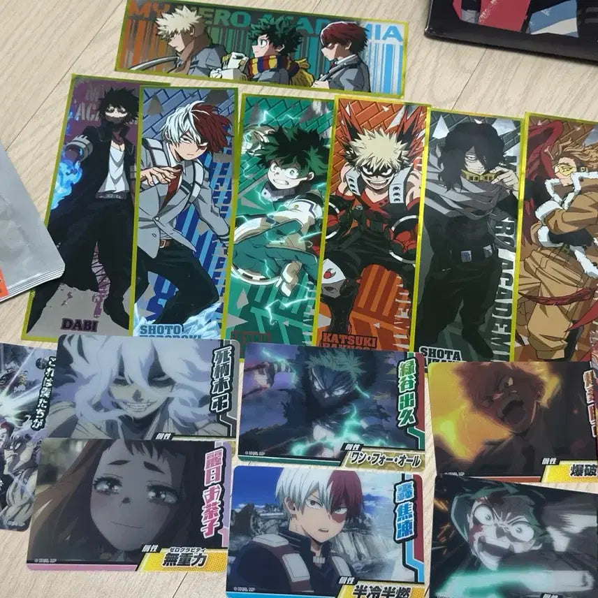 [BUNJANG] My Hero Academia Paper Goods Bundle Set (Midoriya, Hawks, Bakugo, etc.) / 히로아카 미도리야, 호크스, 바쿠고 등 지류 굿즈 일괄 판매