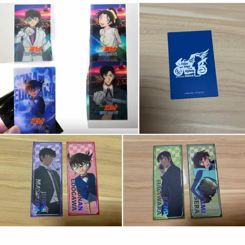 [BUNJANG] Detective Conan Lenticular Set (4 types) & Special Ticket Set (2 types) - Shinichi Kudo, Conan Edogawa / 명탐정코난 렌티큘러4종 팝업 특전티켓2종 진페이 코난