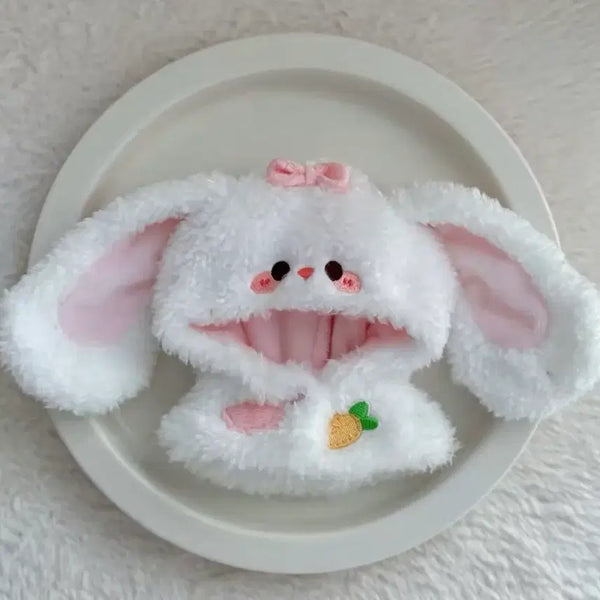 [BUNJANG] 10cm Plush Doll Clothes Rabbit Animal Cape Set / 10cm 인형옷 솜인형옷 누이 의상 세트 토끼 동물 망토 새상품