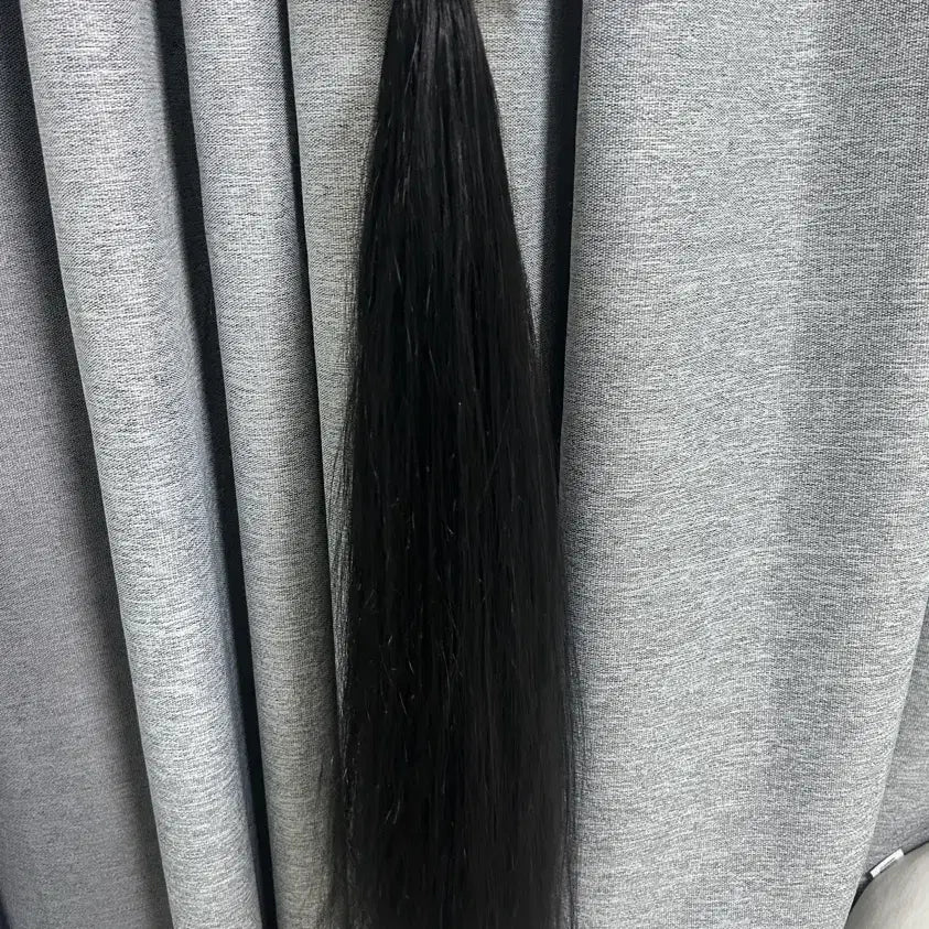 [BUNJANG] 20-inch Soft Tip Clip-in Hair Extensions - Black (90 pieces) / 1주사용 붙임머리 소프트팁 20인치 블랙 90피스