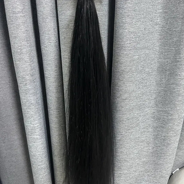 [BUNJANG] 20-inch Soft Tip Clip-in Hair Extensions - Black (90 pieces) / 1주사용 붙임머리 소프트팁 20인치 블랙 90피스