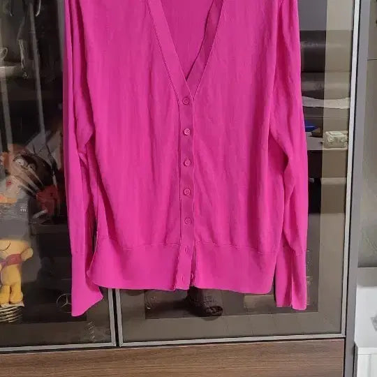 [BUNJANG] COS Silk Blend Cardigan Hot Pink / COS 실크 가디건 핫핑크 55~66