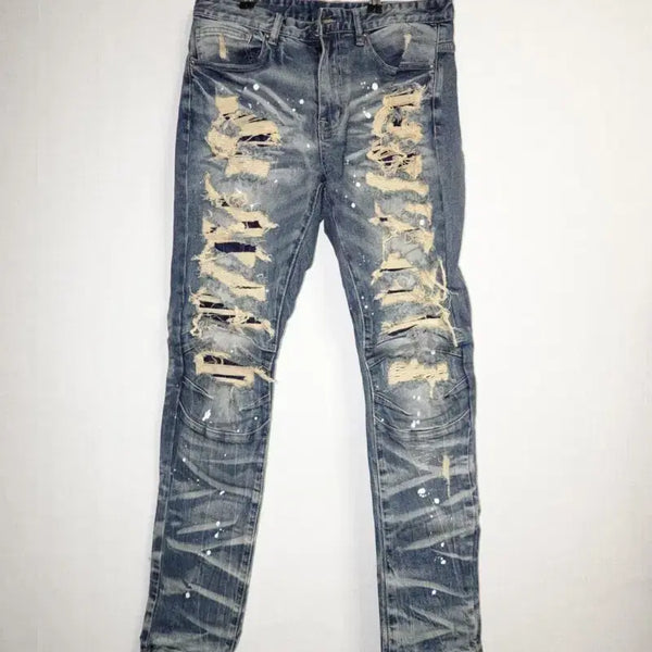 [BUNJANG] Smoke Rise Heavy Repair Jeans / smoke rise - Heavy Repair Jeans32