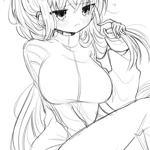 [BUNJANG] Black and White Line Art Commission / 흑백 LD 커미션