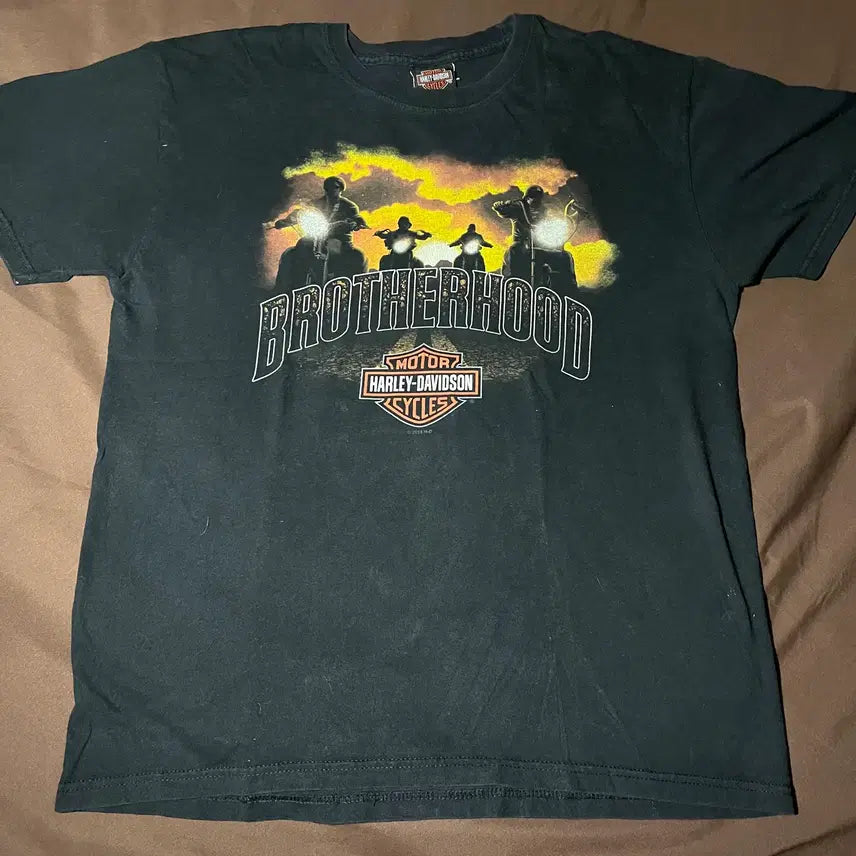[BUNJANG] Vintage Harley-Davidson Brotherhood T-Shirt / 빈티지 할리데이비슨 브라더후드 티셔츠-c006