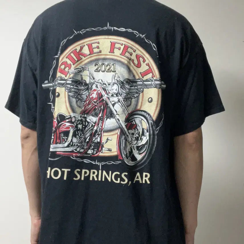[BUNJANG] Vintage Bike Fair T-Shirt / 빈티지 바이크페어 티셔츠-c006
