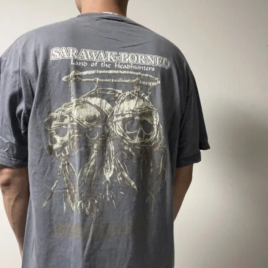 [BUNJANG] Vintage Borneo Souvenir T-Shirt / 빈티지 보르네오 수비니어 티셔츠-c006