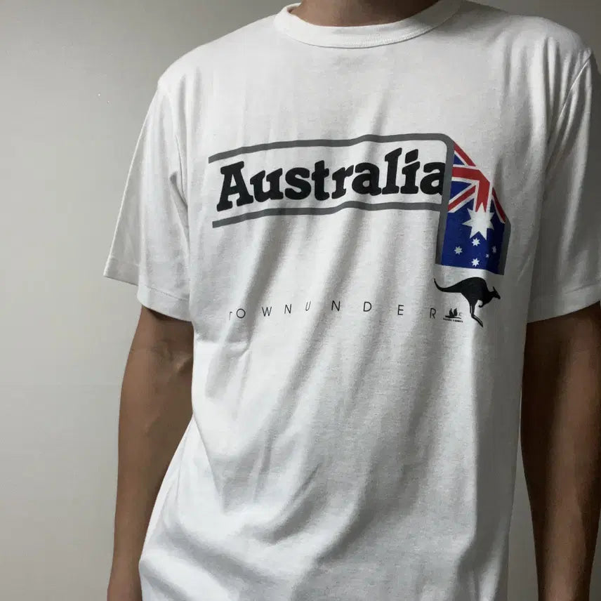 [BUNJANG] Single Stitch Australia Souvenir T-Shirt / 싱글스티치 오스트레일리아 수비니어 티셔츠-c006