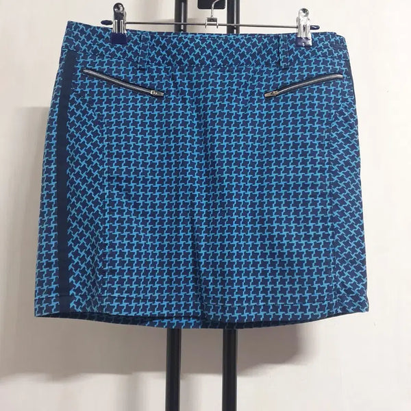 [BUNJANG] Louis Castel 27-inch Skirt Pants Blue Pattern / 27인치 루이까스텔 치마바지 블루패턴