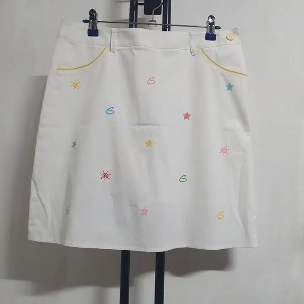 [BUNJANG] Greenjoy Golf Skort White / 29인치 그린조이 골프 치마바지 화이트