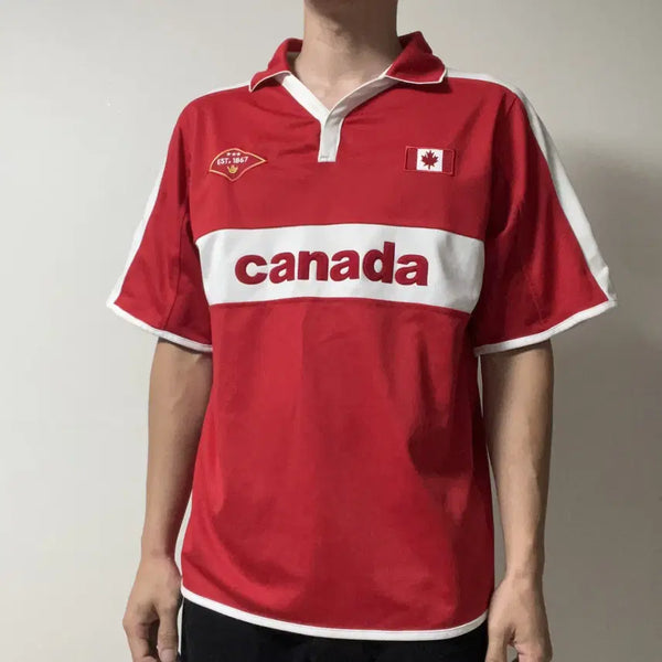 [BUNJANG] Vintage Canada National Team Jersey T-Shirt / 빈티지 올드 캐나다 국가대표 져지 티셔츠-c006