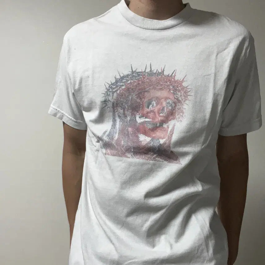 [BUNJANG] Vintage Skull Printing T-Shirt / 빈티지 스컬프린팅 티셔츠-c006