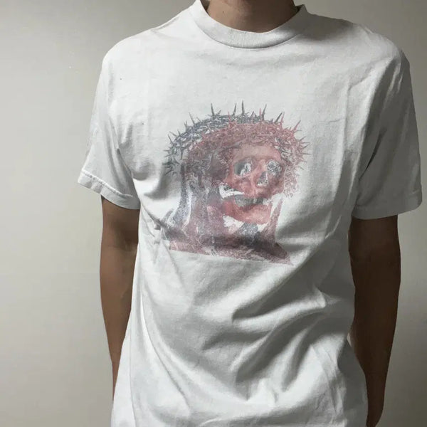 [BUNJANG] Vintage Skull Printing T-Shirt / 빈티지 스컬프린팅 티셔츠-c006