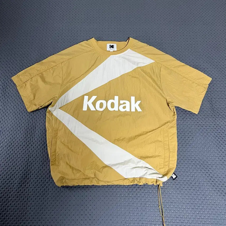 [BUNJANG] Kodak Woven String Short Sleeve T-Shirt L / 코닥 우븐 스트링 반팔 티셔츠 L