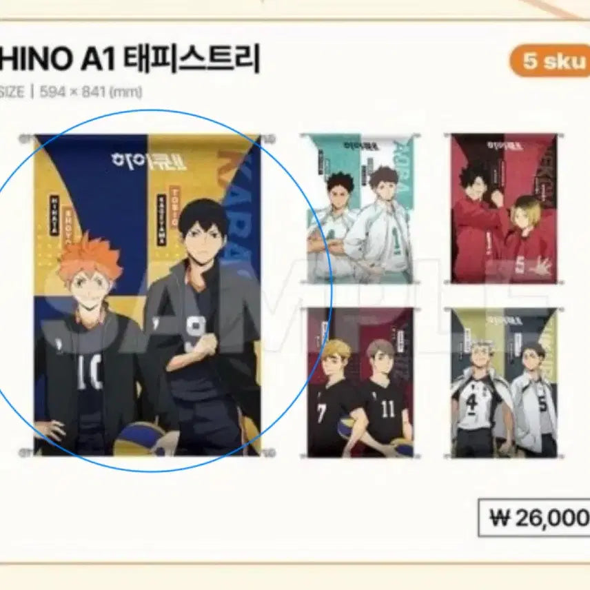 [BUNJANG] Haikyuu!! Hinata Kageyama Tapestry / 하이큐 히나타 카게야마 태피스트리