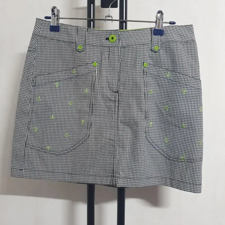 [BUNJANG] Cutter & Buck Women's 27-inch Golf Skirt Pants Grey Anchor Embroidery / 27인치 커터앤벅 골프 치마바지 그레이