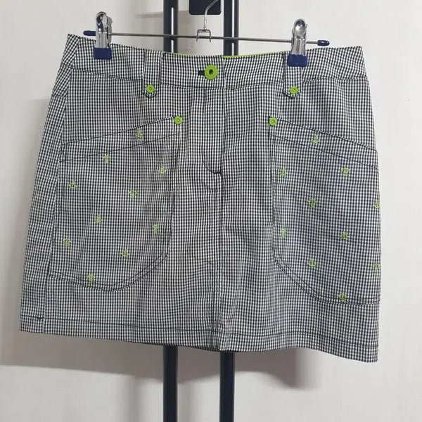 [BUNJANG] Cutter & Buck Women's 27-inch Golf Skirt Pants Grey Anchor Embroidery / 27인치 커터앤벅 골프 치마바지 그레이