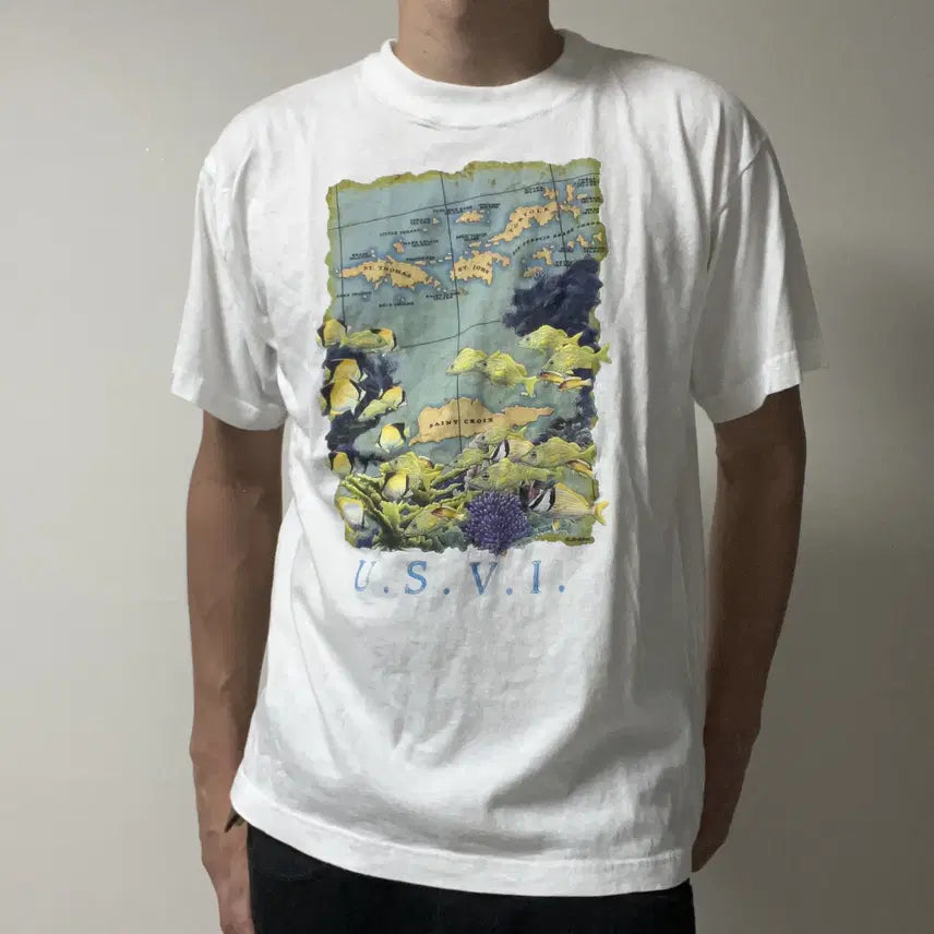 [BUNJANG] Vintage Printed T-Shirt / 빈티지 프린팅 티셔츠-c006