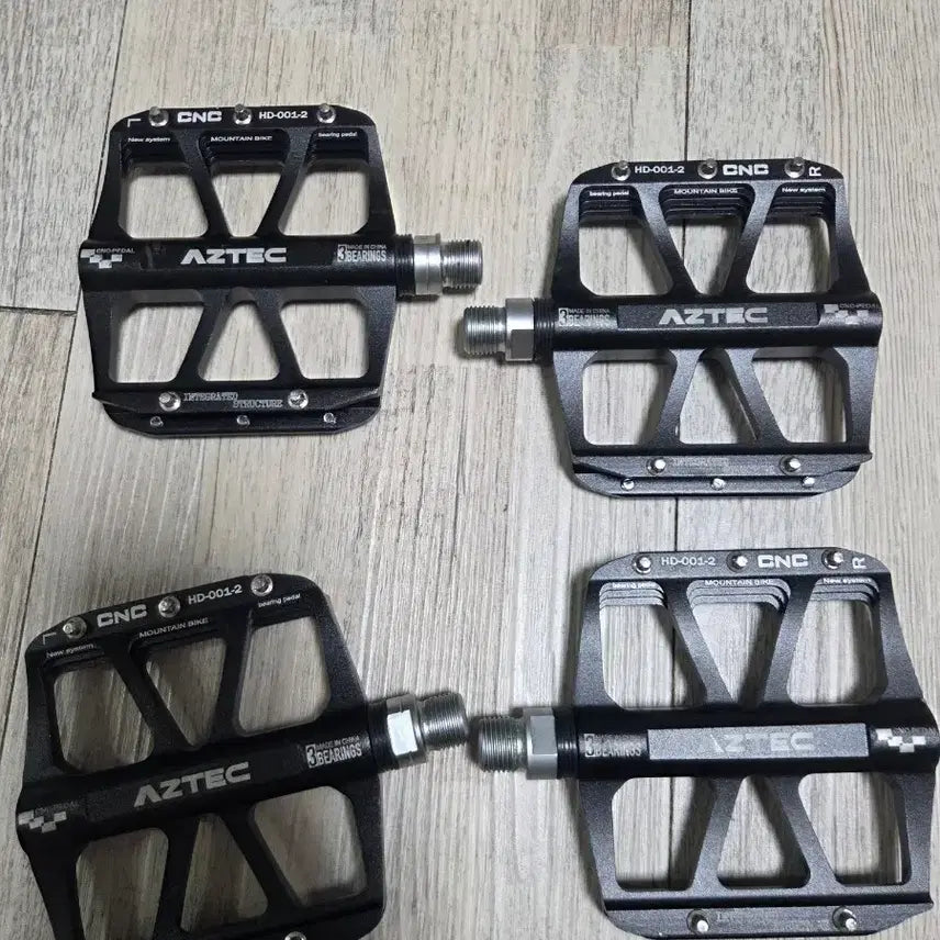 [BUNJANG] AZTEC HD-001-2 CNC Aluminum Flat Pedals (Pair) / 자전거 평페달 HD-001-2
