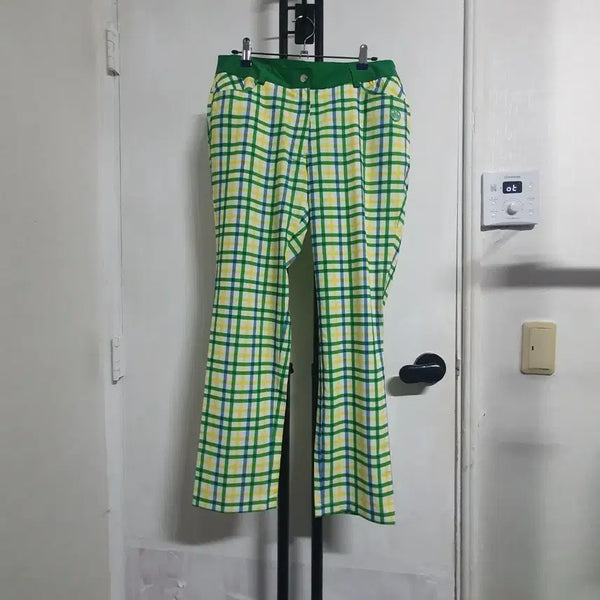 [BUNJANG] MVA Golf Women's 29-inch Summer Pants Green Check / 29인치 MVA골프 여성 여름바지 그린체크