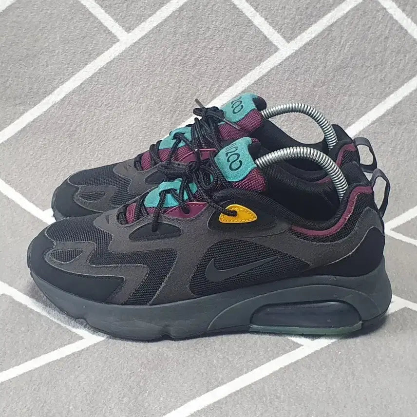 [BUNJANG] Nike Air Max 200 Black Purple Mint / 나이키 에어맥스 200 블랙 퍼플 민트