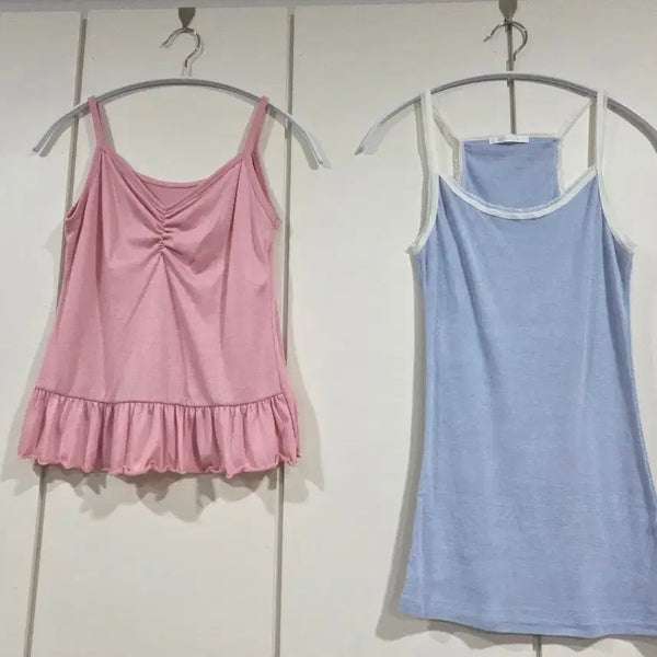 [BUNJANG] 2-Set Sleeveless Tops / 나시 2종 세트