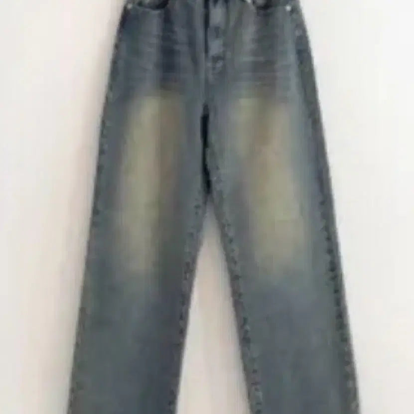 [BUNJANG] Wide Fit Washed Denim Pants / 와이드 핏 워싱 데님 팬츠
