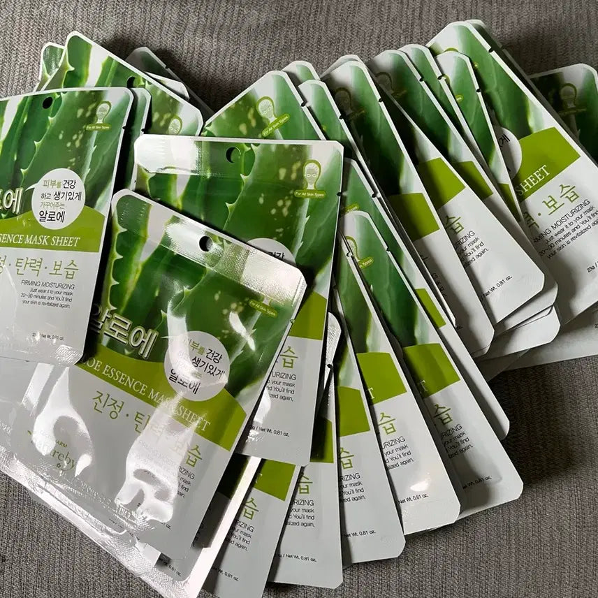 [BUNJANG] Nature By Aloe Essence Mask Pack Set (40 count) / 네이처바이 알로에 에센스 마스크팩 40개