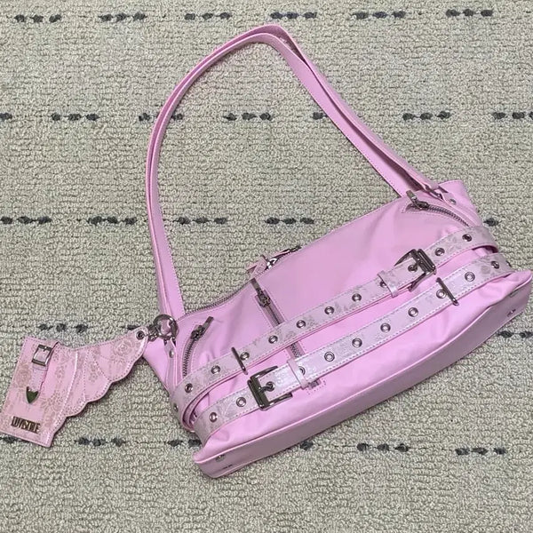 [BUNJANG] Love is True Shoulder Bag Pink / (새상품) 러브이즈트루 가방
