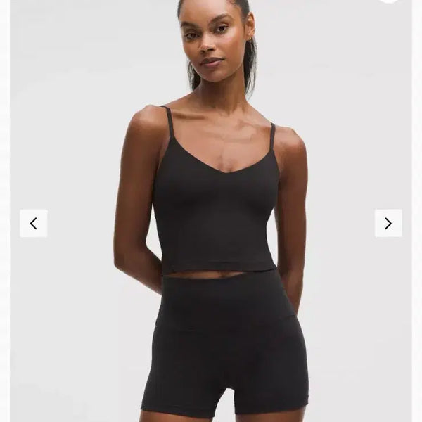 [BUNJANG] Lululemon Align Crop Camisole Tank Top Black / [룰루레몬] Align 크롭 캐미 탱크탑 블랙