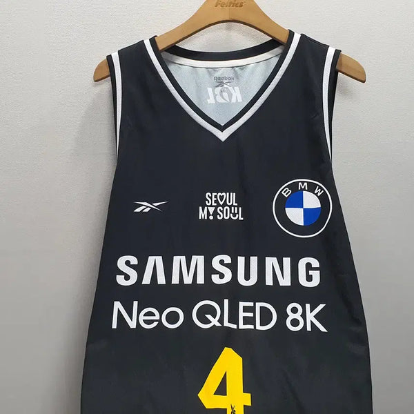 [BUNJANG] Reebok Seoul Samsung Thunders Jersey 4XL / 리복 서울삼성 썬더스 유니폼 4XL (가로64 세로85)  110정도