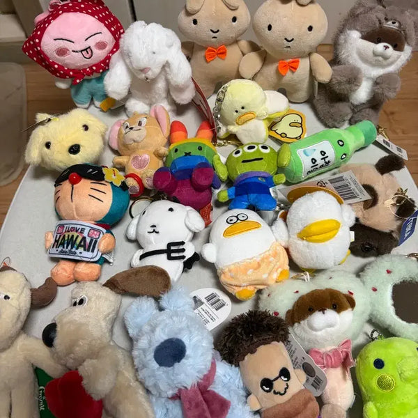 [BUNJANG] Assorted Plush Doll Keychains / 다양한 인형 키링 묶음 판매