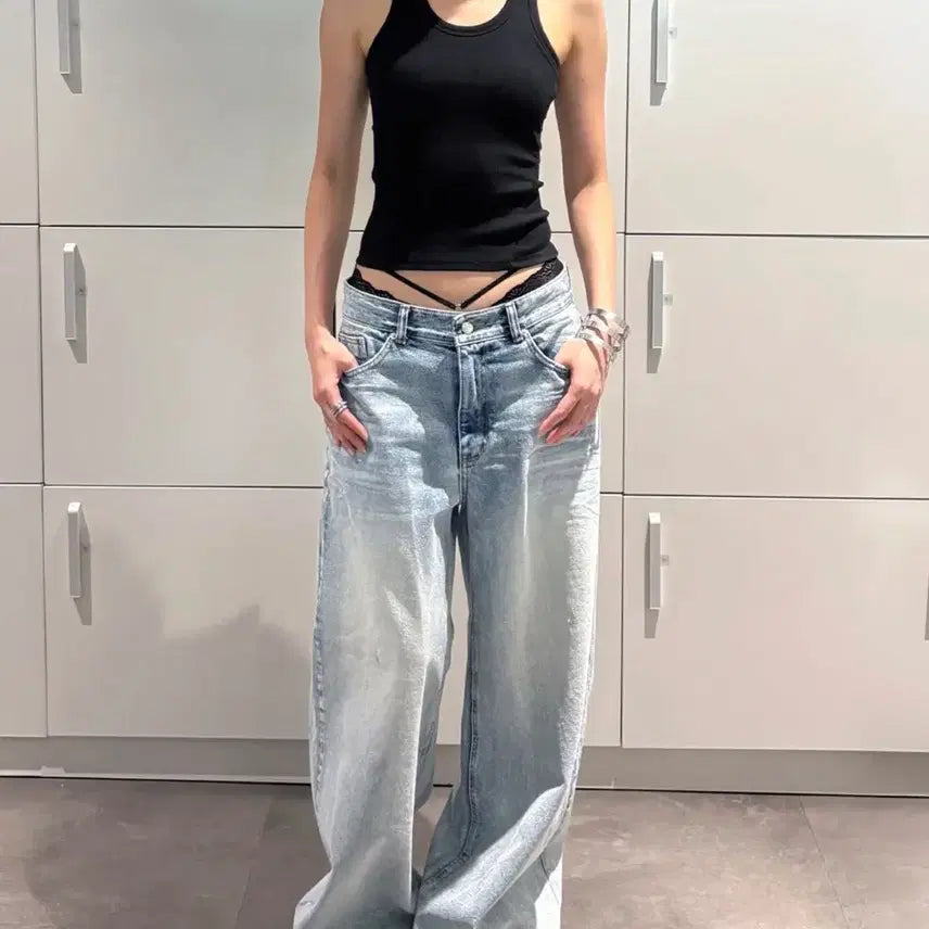 [BUNJANG] 2000 Archives Snyder Denim Pants Blue / 2000아카이브스 스나이더 데님 블루
