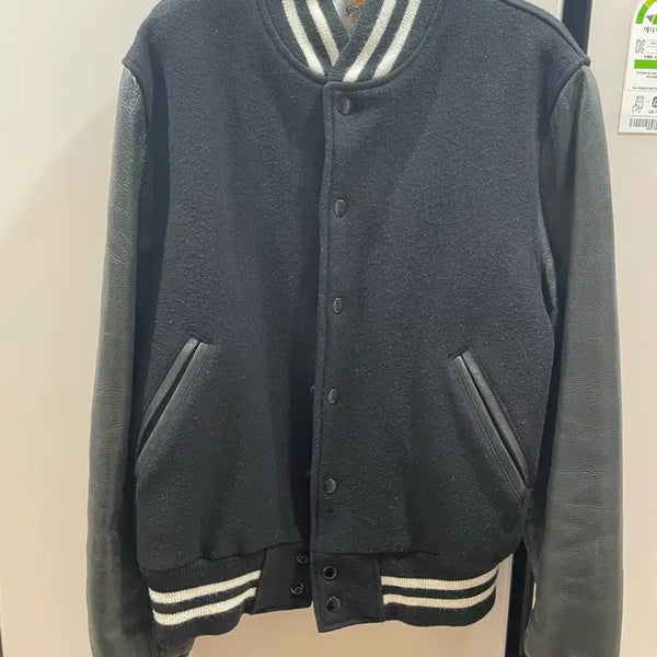 [BUNJANG] Golden Bear Varsity Jacket Black / Golden bear 골든베어 바시티 자켓 Black