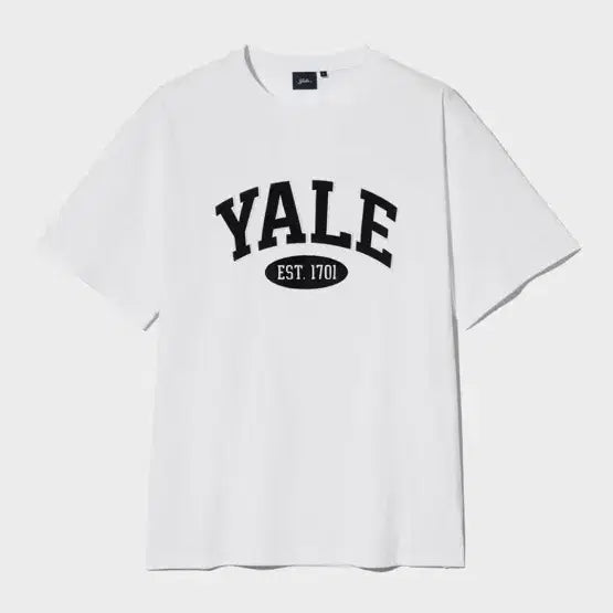 [BUNJANG] Yale University Short Sleeve T-Shirt White / 예일 반팔 티셔츠 화이트