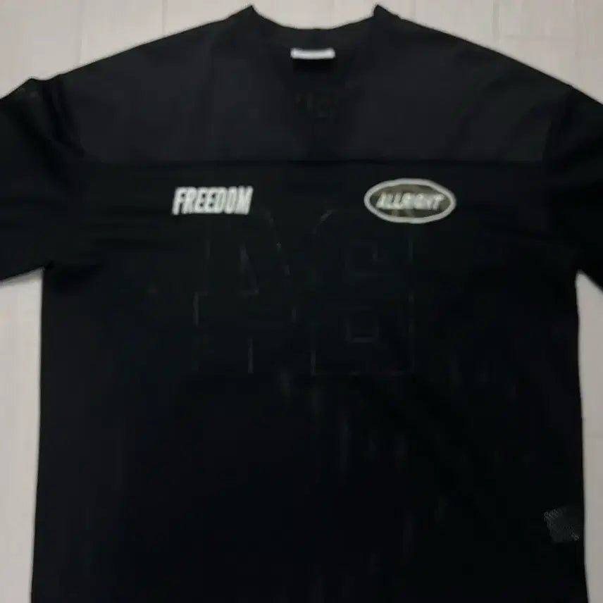 [BUNJANG] Freedom All Night Black T-Shirt / 프리덤 올라잇 블랙 티셔츠