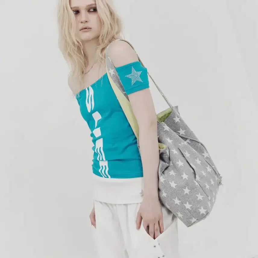 [BUNJANG] SET UP EX Off-Shoulder Top Mint Core / 셋업이엑스이 오프숄더탑 민트코어