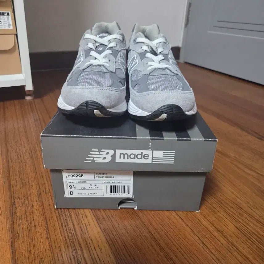 [BUNJANG] New Balance 992 Made in USA Grey D Standard / 뉴발란스 992 메이드 인 USA 그레이 - D 스탠다드