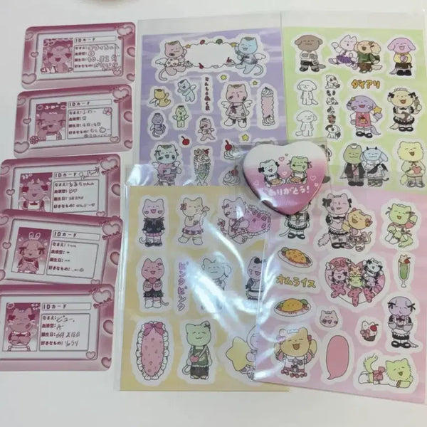 [BUNJANG] Arsen Lucky Draw Sticker, Badge, Card Bundle Set / 아르센님 스티커 뱃지 카드 일괄