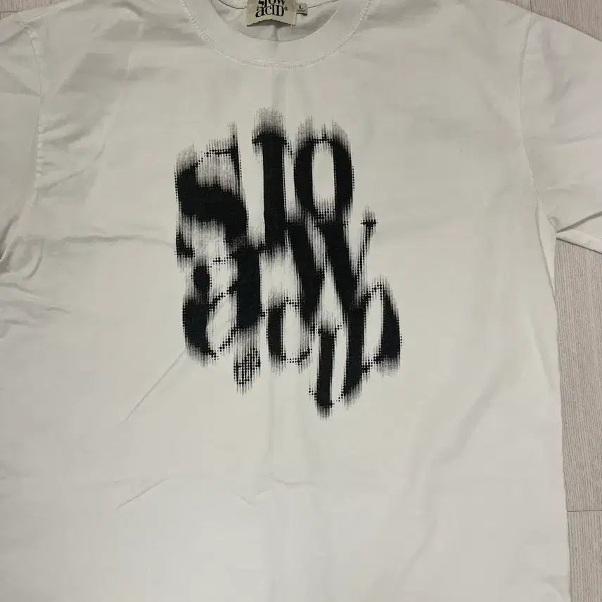 [BUNJANG] SLOW ACID White Short Sleeve T-Shirt / SLOW ACID 반팔 티셔츠 화이트
