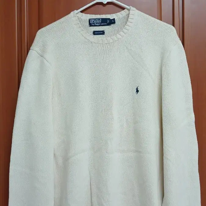 [BUNJANG] Polo Ralph Lauren Knit Ivory L / 폴로 랄프로렌 니트 아이보리 L