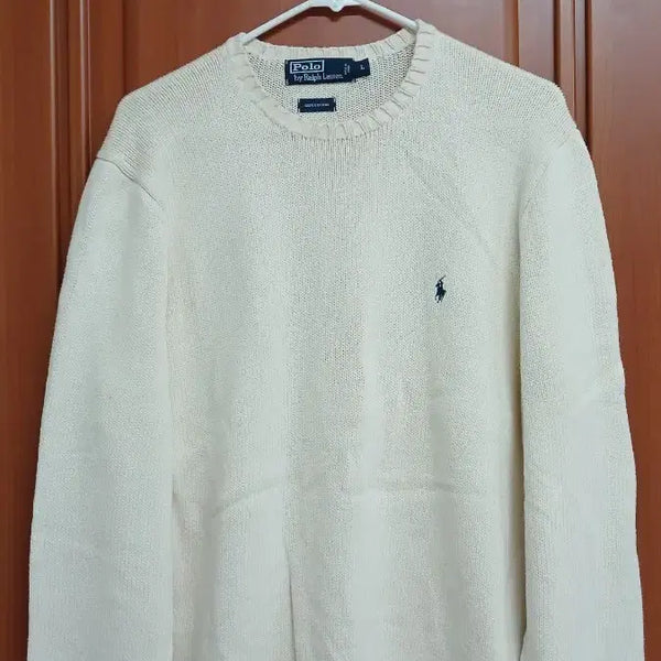[BUNJANG] Polo Ralph Lauren Knit Ivory L / 폴로 랄프로렌 니트 아이보리 L
