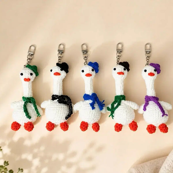 [BUNJANG] Handmade Knitted Duck Keychain / 뜨개 오리 키링 판매