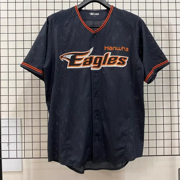 [BUNJANG] Hanwha Eagles Dark Grey Away Jersey 2XL / <110> 한화 이글스 다크그레이 어웨이 유니폼