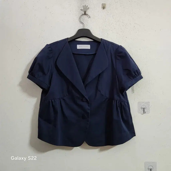 [BUNJANG] Women's Navy Short Sleeve Jacket / 여성 자켓 네이비 반팔