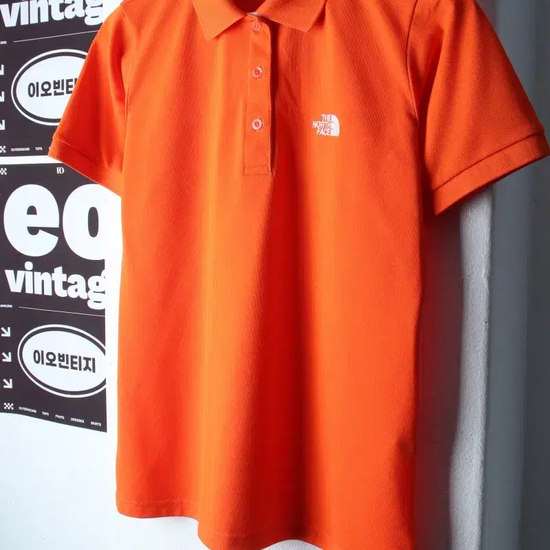 [BUNJANG] The North Face Functional Small Logo Short-Sleeve Polo Shirt / W(XL) 노스페이스 반팔 카라 티셔츠 기능성 스몰로고-H36843