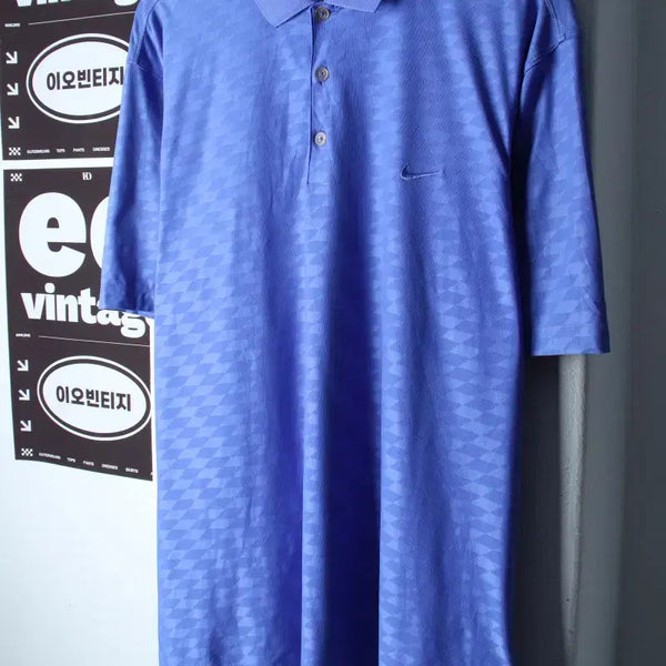 [BUNJANG] Nike Big Size Functional Pattern Half-Sleeve Polo T-Shirt 2XL / (2XL) 나이키 반팔 카라 티셔츠 빅사이즈 기능성 패턴-H36845